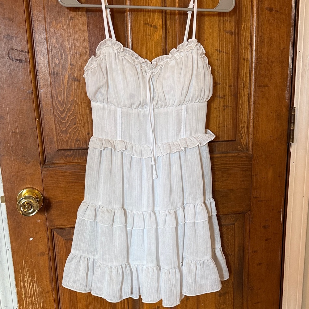 Wild Fable Ivory Smocked Peasant Top